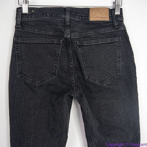 Madewell The Mid-Rise Perfect Vintage Jeans Clean Black‎ Wash, 25 - Picture 9 of 15